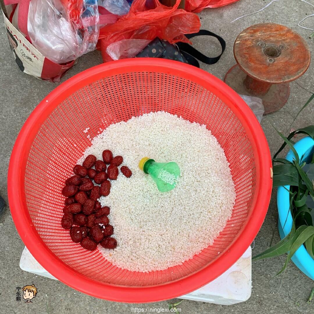 在无锡国端午节，红豆粽子太好吃了